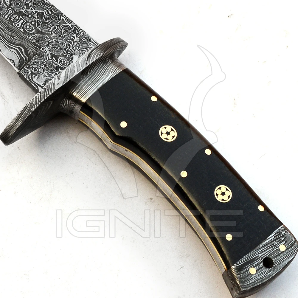 Best Price Damascus Steel Fixed Blade Hunting Knife
