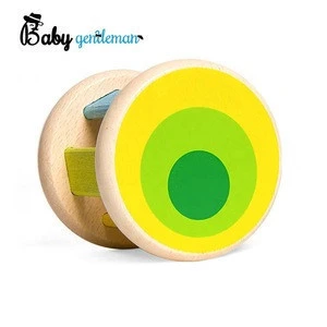 Best sale educational toy instrument wooden baby rattle for newborns Z07152I
