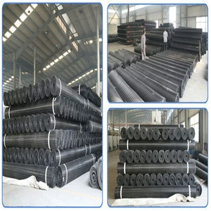 biaxial tensile plastic geogrid / China Geogrids for sale