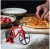 Import Bicycle Pizza Cutter Wheel, Non-stick Dual Cutting Wheels Stainless Steel Bike Pizza Slicer with a Stand for Pizza from China