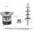 Import Big Discount tiers 6 layers stainless steel electric chocolate fountain machine for sale 7 tier Mini chocolate from China