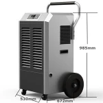 Big wheels portable industrial dehumidifier