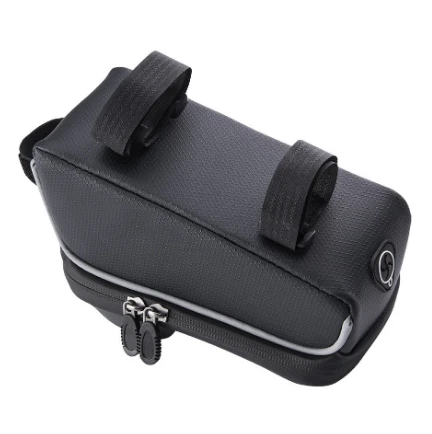 Bike Frame Bag Waterproof and sunshade Bike Pouch Bag Bicycle Large capacity storage bag with Headphone Hole for any Smart Phone