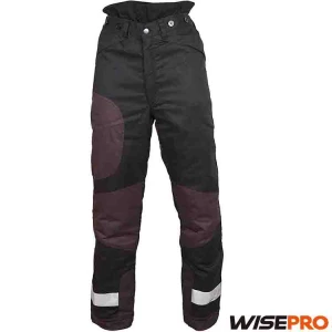 black Chainsaw Protective Trousers  with 65%/ 35% Poly/cotton construction