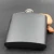 Import Black Color Jack Daniels Design Stainless Steel 6 oz Leather Hip Flask Sets With Luxury Gift Box Packing from China