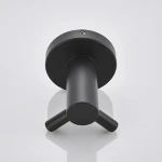 Black Round Hook Stainless Steel Bathroom Wall Mounted Robe Hook Clothes Hanger High Quality