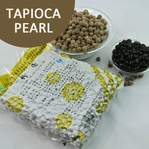 black tapioca pearls ingredient for taiwan bubble tea drink