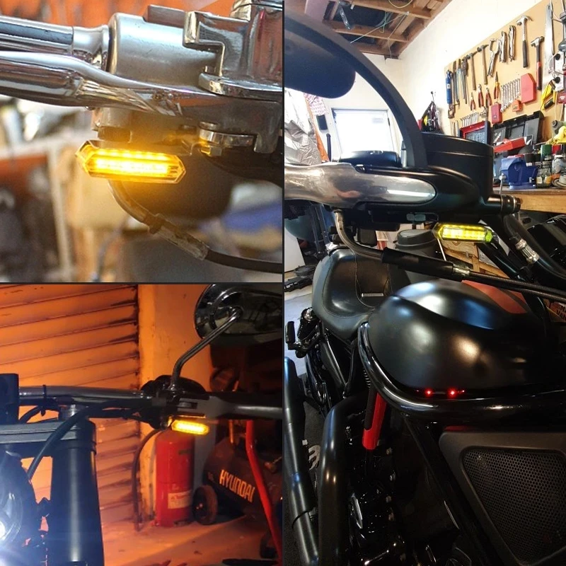 Black Universal Led Motorcycle Turn Signals Indicators Bullet Turn Signal Light Lamp Blinkers Scooter Motor Turn Signal Lights