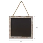 blackboard Rustic Distressed Wood Framed Wall Hanging Magnetic Chalkboard Sign - Decorative Display Board for Restaurant,