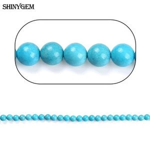 Blue color jewellery accessories turquoise stone beads fashion loose gemstone for bracelet necklace jewelry making