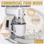 Brand New 10 QT Commercial Heavy Duty Steel 3-Speed Stand Food/Dough Mixer