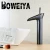 Import Brass Black Colour Single Handle Wash Basin Faucets Retro style washbasin personality faucet hardware accessories from China
