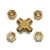 Import Brass Connector Fitting Four-Way Joint Cross For Nozzle Pipe from China