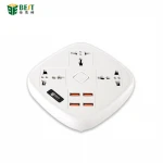 BST-05 NEW Factory Price UK Standard Plug USB Controlled Electric Universal Power Strip Extension Socket