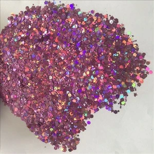 Bulk mixed shapes chunky glitter for makeup and craft