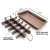 Import Cake Bakeware Non Stick Brownie Pans with Dividers High Carbon Steel 18-Lattice Brownie Baking Tray from China