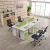 Import call center staff 4 seat modular office desk  Modern Office cubicle 4 people workstation partition from China