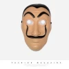 carnival party plastic Salvador Dali cosplay mask