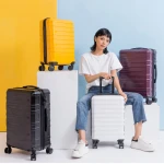 carry on type luggage and suitcase travelling ABS suitcases luggage