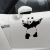Import Cartoon black and white panda car stickers windows car cheap cartoon home decoration waterproof abrasive paper from China