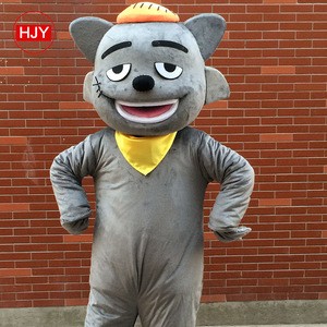 Cartoon cartoon character grey Wolf adult plush cartoon character mascot promotion costume