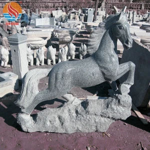 Carved Garden Outdoor Granite Horse Sculpture, Stone Horse Statues for Sale