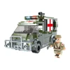 CAYI battle ground ambulance reconnaissance plane plastic bricks toy