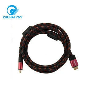 Certificated high quality HDMI cable,1080P,3D, for Blu-ray player,PS3 &HDTV with cotton mesh