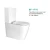 Import Chaozhou factory ceramic bathroom furniture toilet commode Australia design Ptrap rimless two piece wc toiler set from China