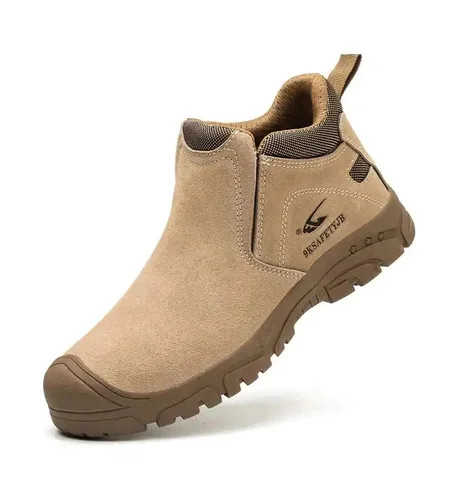 Cheap Microfiber Leather Steel Toe Safety Shoes With Price Dropshipping Welders Safety Boots