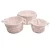 Import cheap power coated wholesale storage wire baskets with fabric liner set of 3 from China