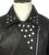 Import Cheap price kids outwear solid color black leather motorcycle rivet jacket from China