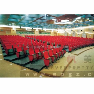 Cheap Single Leg Church Chair with Writing Pad Commercial Lecture Hall Chair with Desk Auditorium Stadium Seat