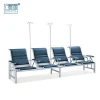 cheap stainless steel public 3-seater airport hospital waiting chair