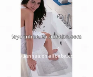 Cheap Tpe Customized Washable shower Non Slip Bathroom Tub pvc Bathroom Mat