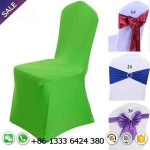 Cheap white spandex chair cover for wedding banquet hotel