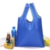 Cheap wholesale reusable polyester folding shopping bag