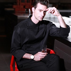 CHECKEDOUT French style long sleeve classic fashion chef uniform for restaurant and hotel