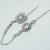 Import Chic Women Hair Accessories In Bangkok Double Hairgrips With Chains For Girls Crystal/Rhinestone Inlaid Heart Metal Headpiece from China