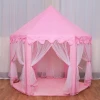 Children&#39;s Toy Indoor Hexagonal Tent Princess Room Pink Castle Little Girl&#39;s Dollhouse Children&#39;s Tent Indoor Play Room