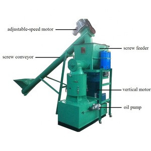 Chile 500 kg/h Flat Die Wood Pelletizer Press Biomass Small Wood Pellet Mill Machine Price