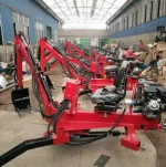 China best 15HP atv backhoe excavator atv mini backhoe atv towable backhoe