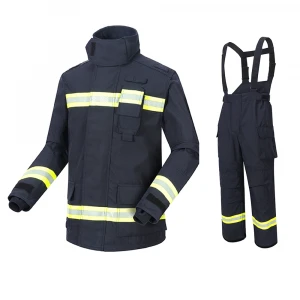 China Hot Sale for FireFighting Volunteer EN 469 Approved Fireman Suits Fire Fighting Suits