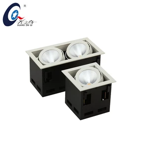China Manufacture High Quality  Dimmable 20w Rectangular Recessed COB Led Grille Light
