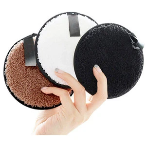 china supplier Microfiber Makeup Remover Pads Reusable Face Cloth Puff Soft microfiber beauty sponge