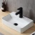Import China suppliers rectangular single hole ceramic white bathroom sink european thin basins cabinet basin from China
