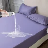 China textile best factory price color waterproof bed sheet mattress protector