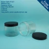 china wholesale 300ml clear plastic PET cosmetic container,10 oz wide mouth cosmetic jar
