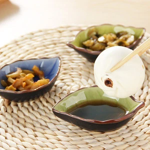 Chinese-style Gravy Boats Ceramic Leaf Ceramic Tableware Kitchen Restaurant Multi-purpose Sauce Dish