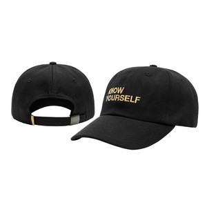 chinese supplier custom leisure black dad hat sports embroidery caps